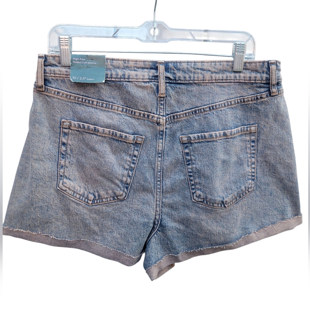 Wild Fable High-Rise Rolled Cuff Shorts Size 10 - Picture 3 of 10